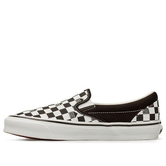 VANS X DOVER STREEM MARKET SIZE M6 W7.5 CHECKERBOARD BLACK WHITE SLIP ON NIB main image 4